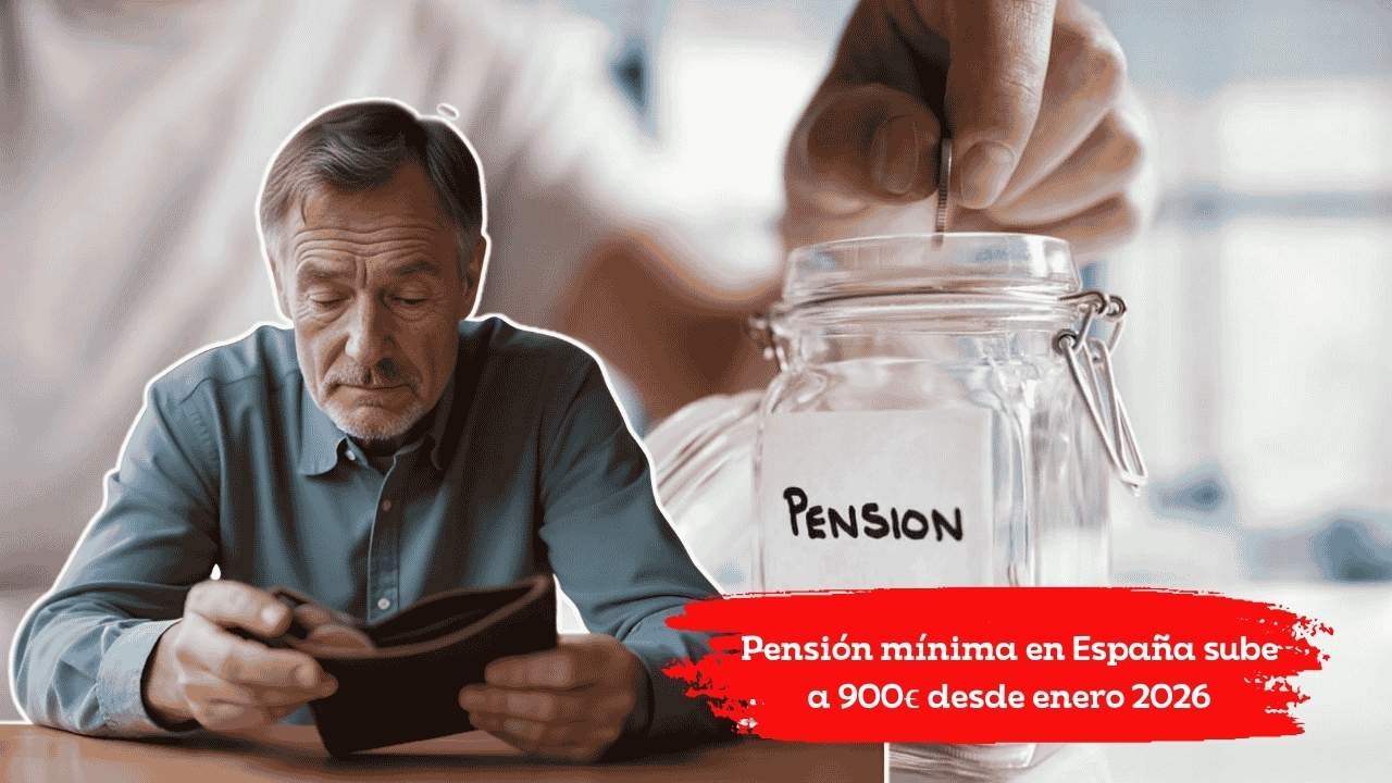 Pensión mínima en España sube a 900€ desde enero 2026: beneficiarios, requisitos y fecha de pago